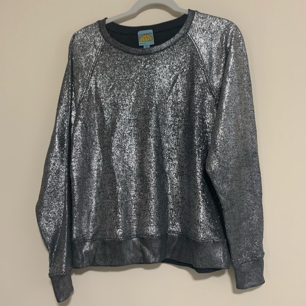 C And C California Metallic Sweater - image 1